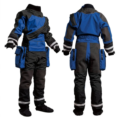 Waterproof Lightweight Durable Ergonomic Chest Zip SI TECH Seals Kevlar Reinforced Knees Rescue Drysuit Fo Rescue