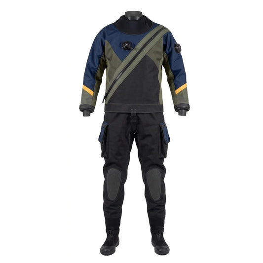 Unisex Technical Diving Drysuit Waterproof Breathable, Plus Size Available, Trilaminate Fabric Diving Drysuit