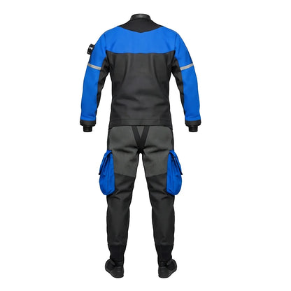 Plus Size Unisex Drysuit with Chest Zip Waterproof & Breathable Lightweight Custom Fit for Adult Divers Trilaminate Fabric
