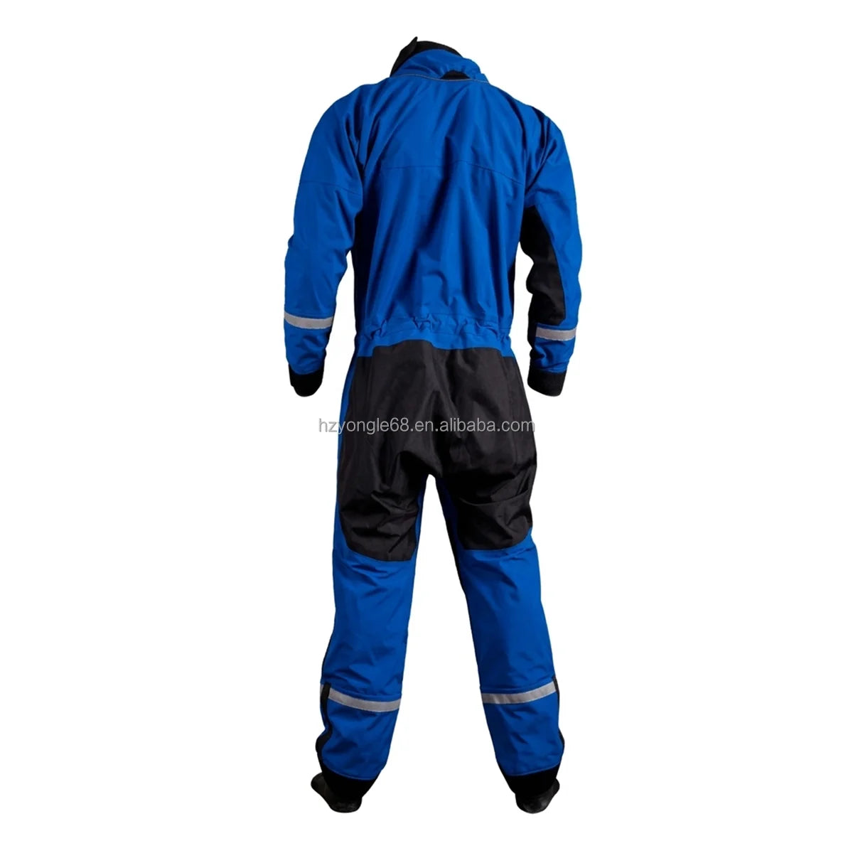 Pro Rescue Breathable Trilaminate Drysuit Front Logo Lightweight Waterproof Kevlar-Knee Reinforced SI-TECH Seals Chest Zip