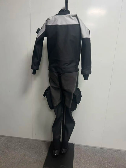 Professional Custom Waterproof Lightweight Butyl Rubber Reinforced Fabric Drysuits Chest Zip Front for Adult Diving Watersports