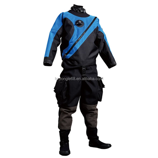 Professional Drysuit Custom Trilaminate Waterproof Lightweight Drysuits for Diving Rescue Watersports 0.6mm