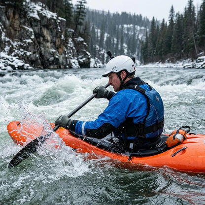 Rapid Deployment Rescue Drysuit Lightweight & Breathable, Diagonal Front Zipper for Fast Donning in Critical Situations