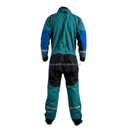 Pro Waterproof Drysuit for Rescue / Lightweight Kevlar Knees SI-TECH Seals Front Logo Chest Zip
