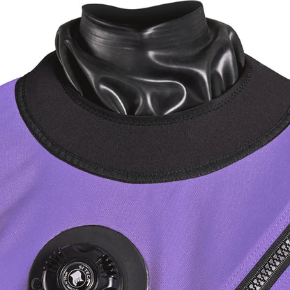 Women's Pro Dry Dive Suit Butyl Rubber Fabric-Reinforced 100% Waterproof Certified Adjustable Seal System Front Seamless Fusing Drysuit