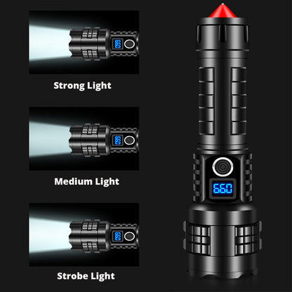 Multifunction Rechargeable LED Flashlight