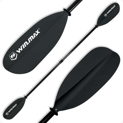 WIN.MAX Adults Adjustable Black Fishing Kayak Paddle