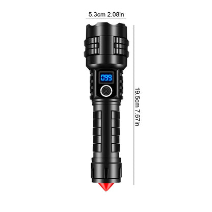 Multifunction Rechargeable LED Flashlight