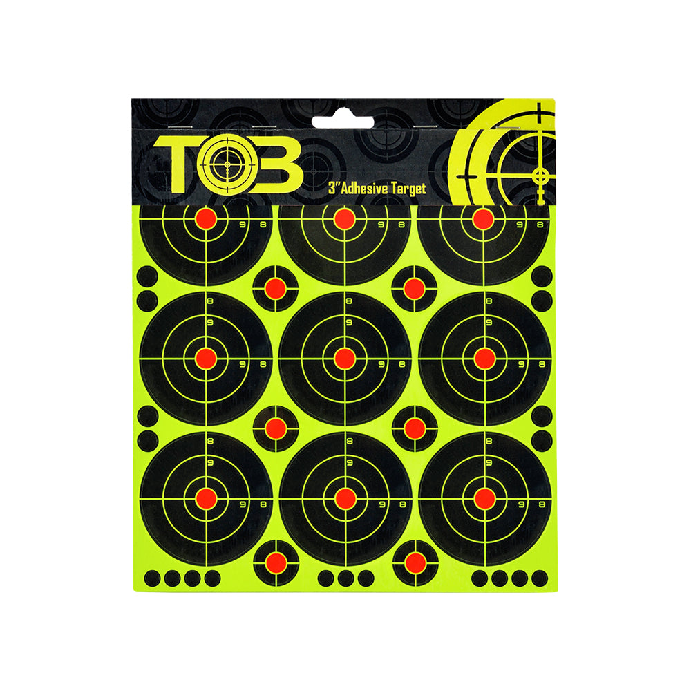 TOB 10PCS Type-D Shooting Adhesive Rifle Targets Splatter Reactive Paper Shooting And Hunting Target Sticker