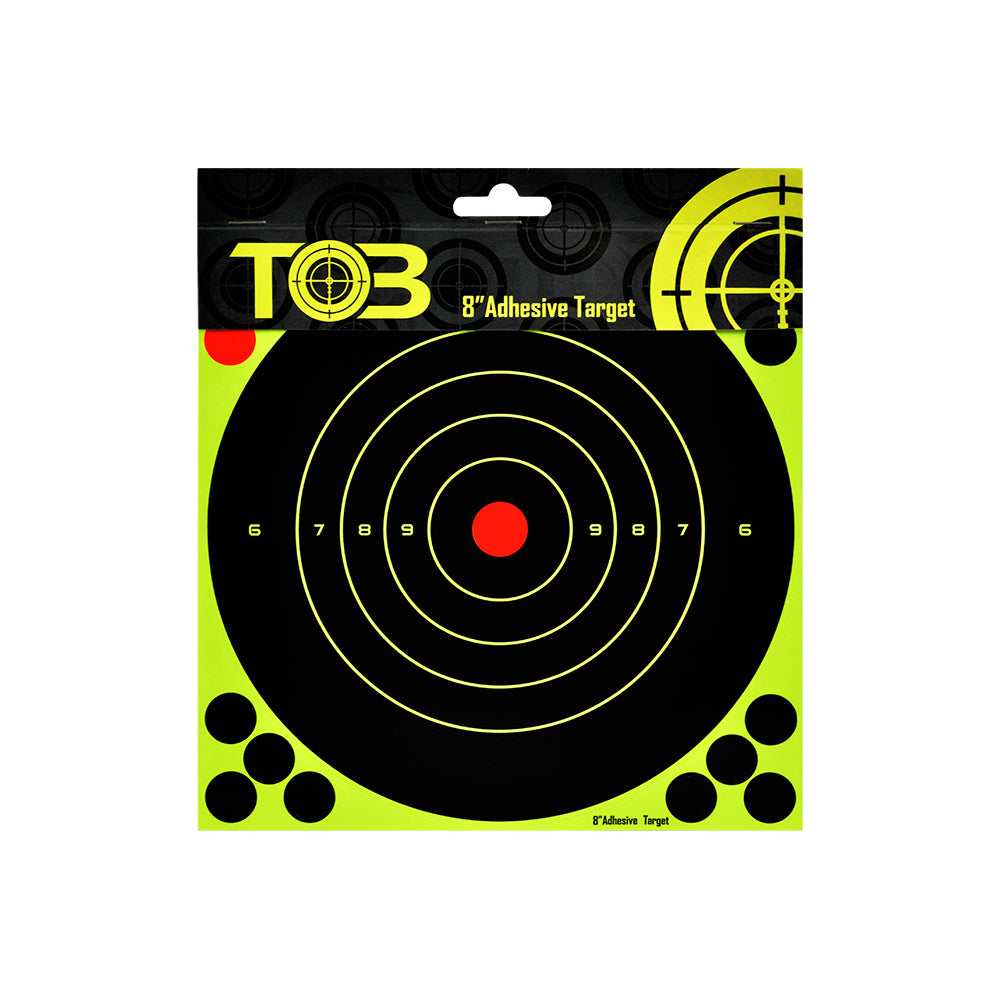 TOB 10PCS Type-B Shooting Self Adhesive Rifle Paper Targets Splatter Reactive Shooting And Hunting Target Sticker 8"*8"