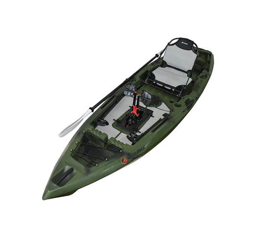 WIN.MAX Killer Whale Single Fishing Kayak with Pedal System and 1 Combi Paddle