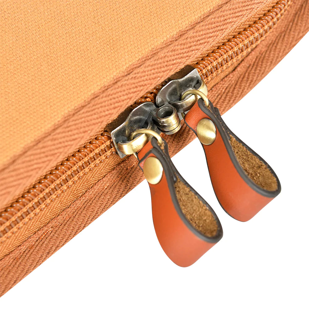 TOB Orange Canvas & Leather Shotgun Case