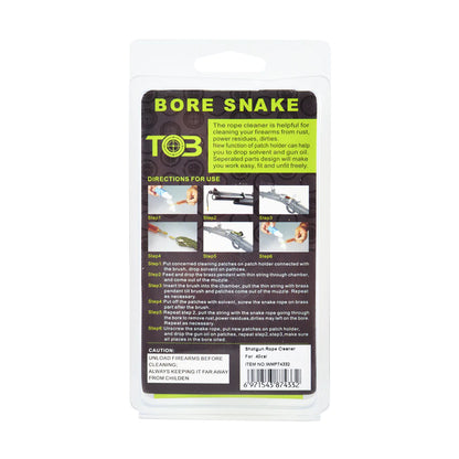 Gun Bore Snake For .40cal 3-in1 kit Shotgun Rope Cleaner