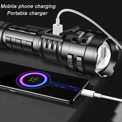 Multifunction Rechargeable LED Flashlight