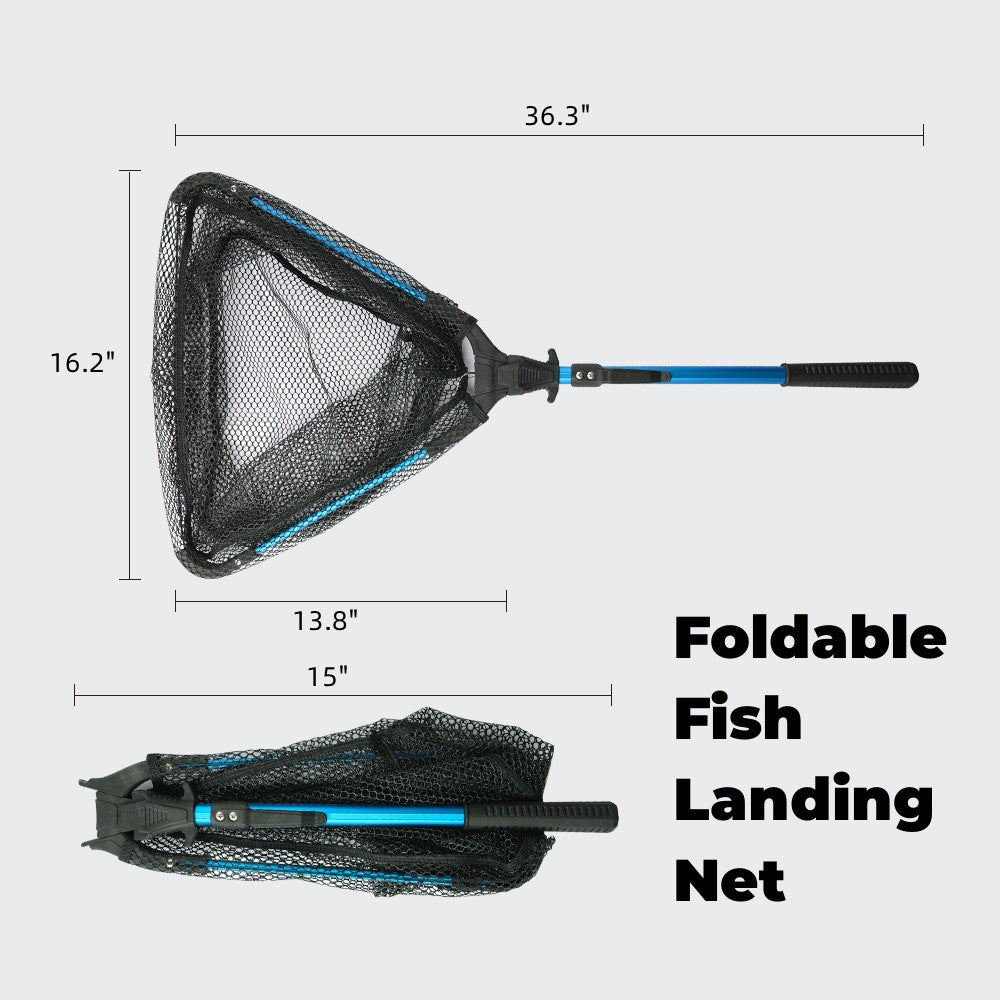TOB Retractable and Foldable Fish Landing Net