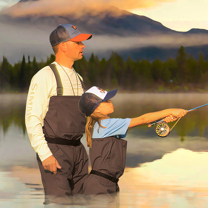 Breathable Stocking Foot Waterproof Fishing Wader for Youngster